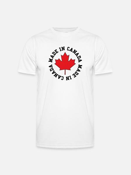 Made in Canada – Maple Leaf Statement - Men's Functional T-Shirt - white