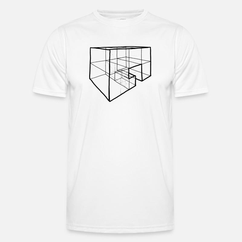 Block in perspective drawing Men's Functional T-Shirt