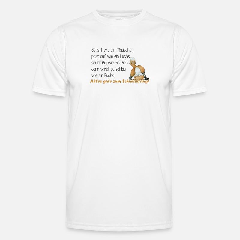 sei fleißig wie ein bienchen - Männer Funktions-T-Shirt - Weiß