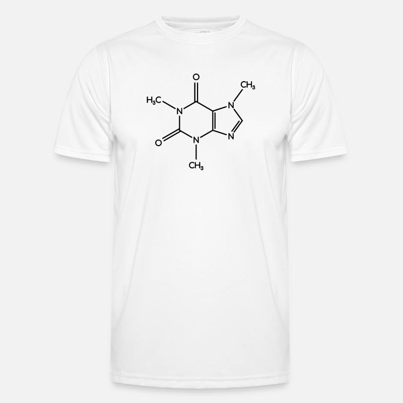 Molécule de caféine - Formule de structure T-shirt sport Homme