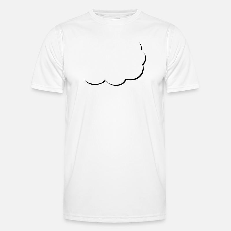 speech balloon | halbe Sprechblase | Wolke | Cloud Männer Funktions-T-Shirt