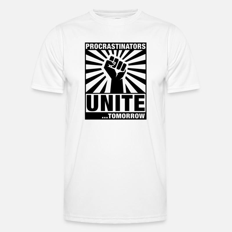 Procrastinators Unite - Men's Functional T-Shirt - white