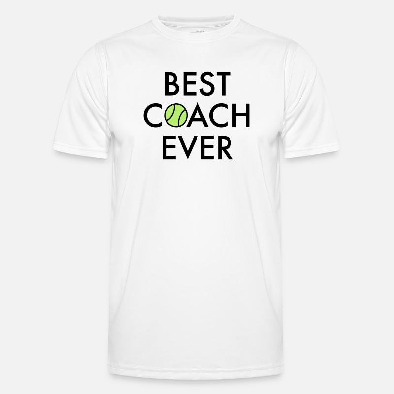 Best coach ever - Men's Functional T-Shirt - white