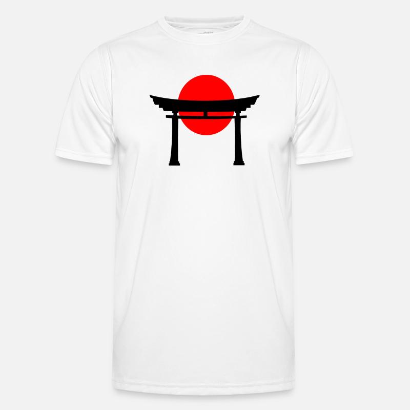 Torii devant le soleil japonais T-shirt sport Homme