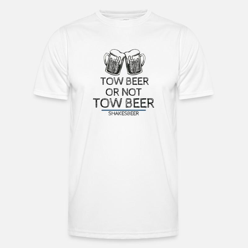 Bier oder nicht Bier - Männer Funktions-T-Shirt - Weiß