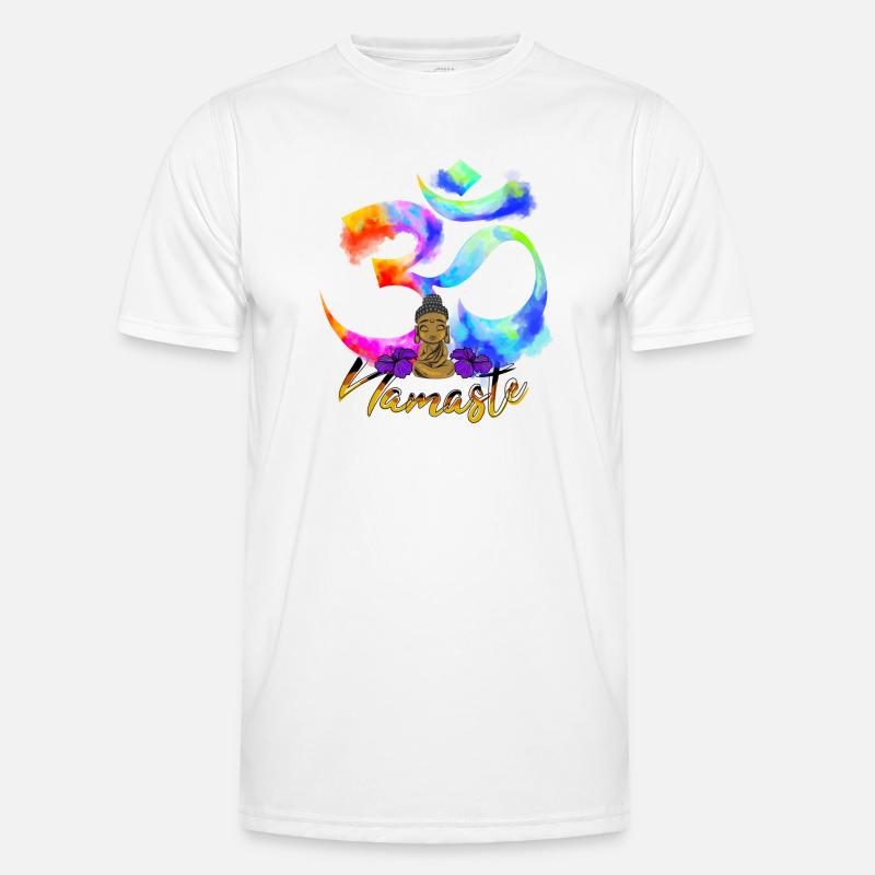 Namaste Arc Iris Bouddha T-shirt sport Homme