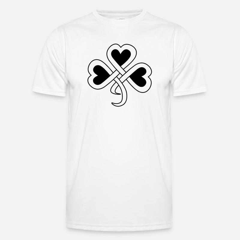 Celtic clover vector shade Men's Functional T-Shirt