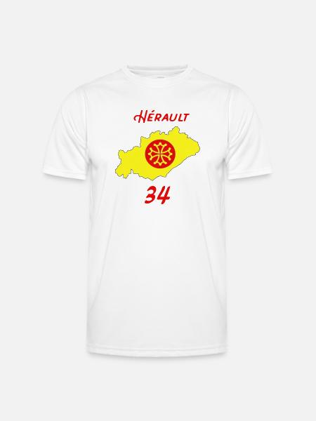 Hérault - T-shirt sport Homme - blanc