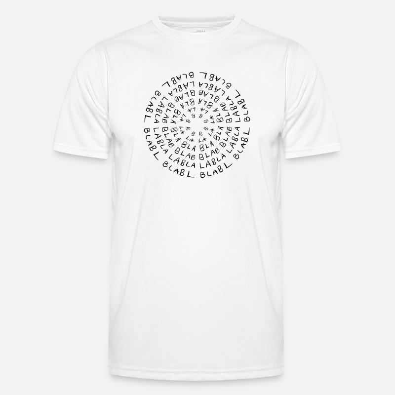 Bla bla bla - Men's Functional T-Shirt - white