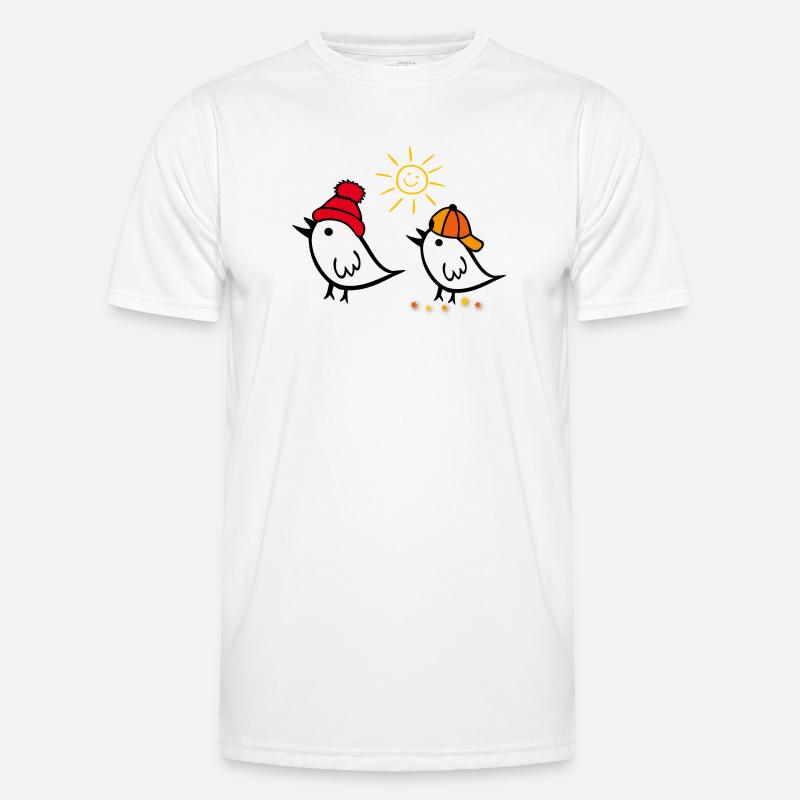 Spring, Sun, Sparrow Men's Functional T-Shirt