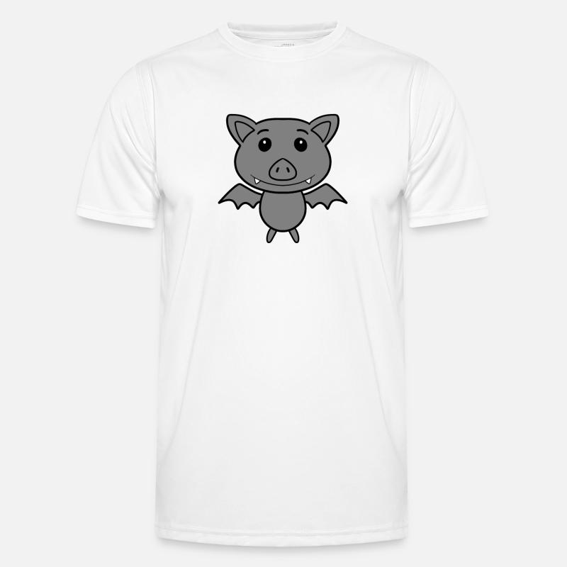Cute bat - Men's Functional T-Shirt - white