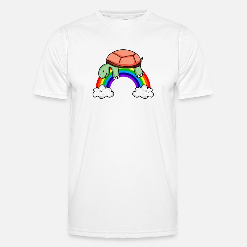 Rainbow Turtle - Men's Functional T-Shirt - white