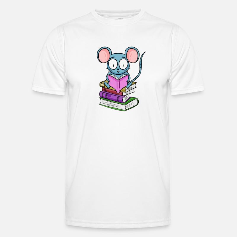 Read Book Books Reader Gift - Men's Functional T-Shirt - white