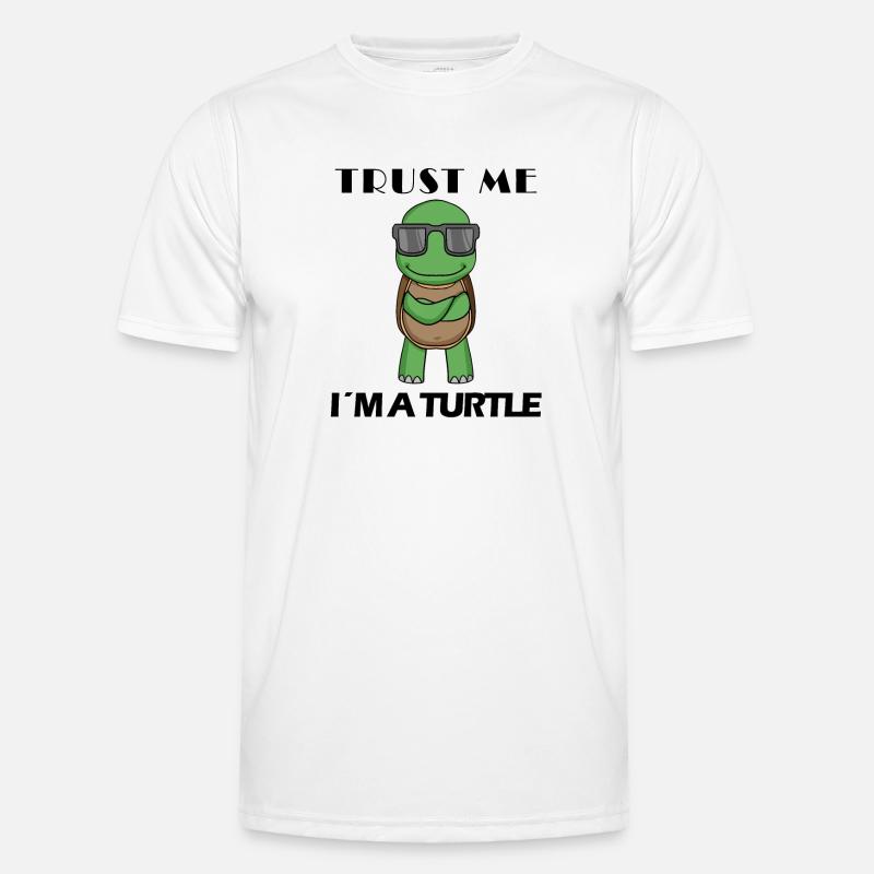 cool turtle - Men's Functional T-Shirt - white