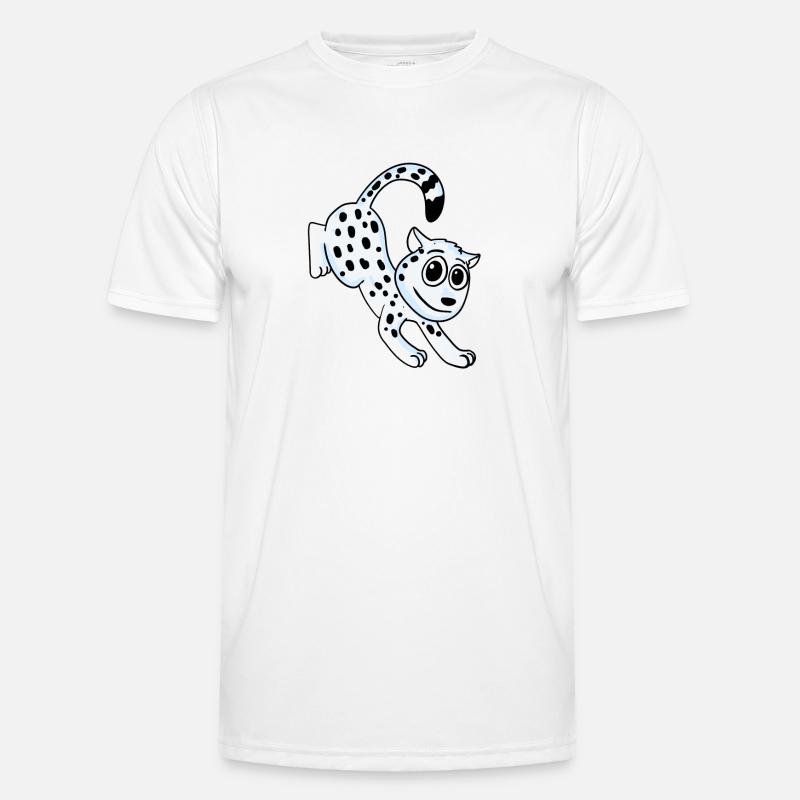 Snow Leopard Leopard - Men's Functional T-Shirt - white