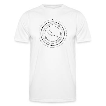Midnight Ink Starburst - Men's Functional T-Shirt - white - Front - AI Model Male 178 dark (178cm)