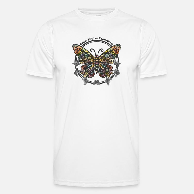 Boho Style Butterfly - Grow Evolve Transform Men's Functional T-Shirt