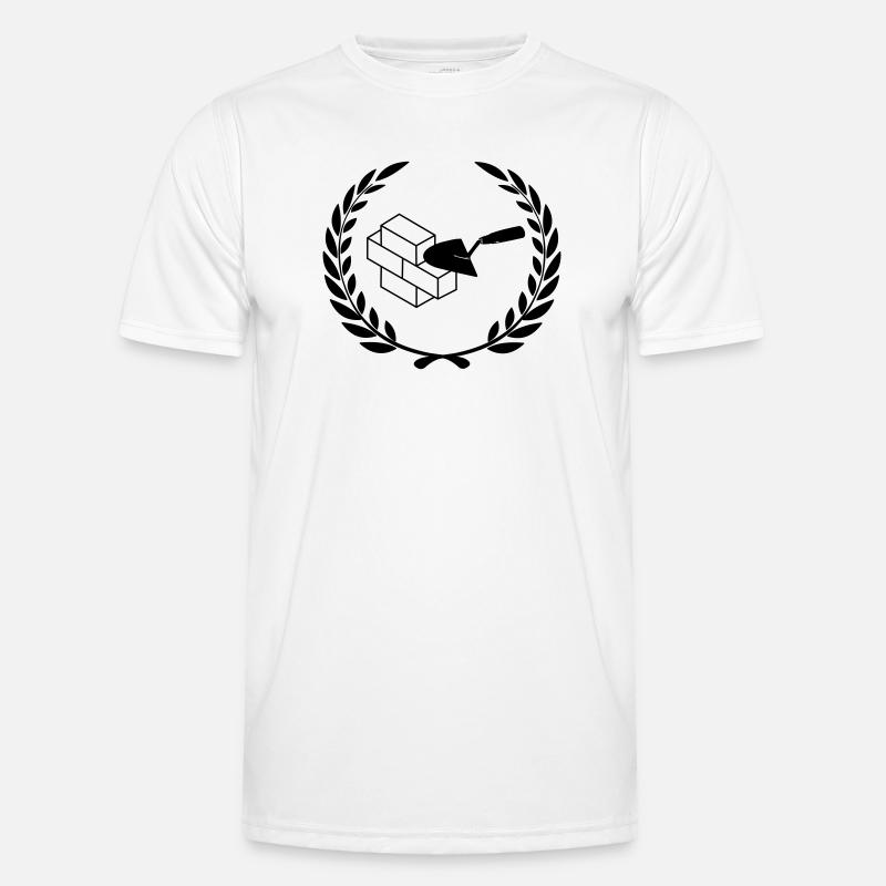 Masonry tools for masonry - Men's Functional T-Shirt - white