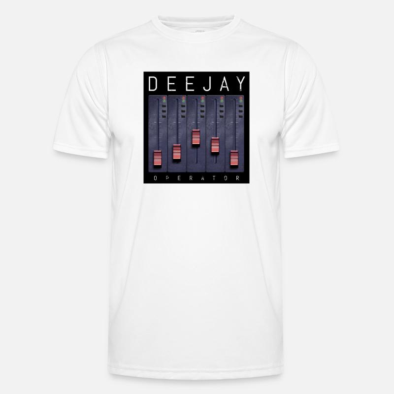 Deejay Operator Fader-Design Männer Funktions-T-Shirt