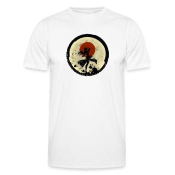 Geisha Action - Men's Functional T-Shirt - white - Front - AI Model Male 178 dark (178cm)