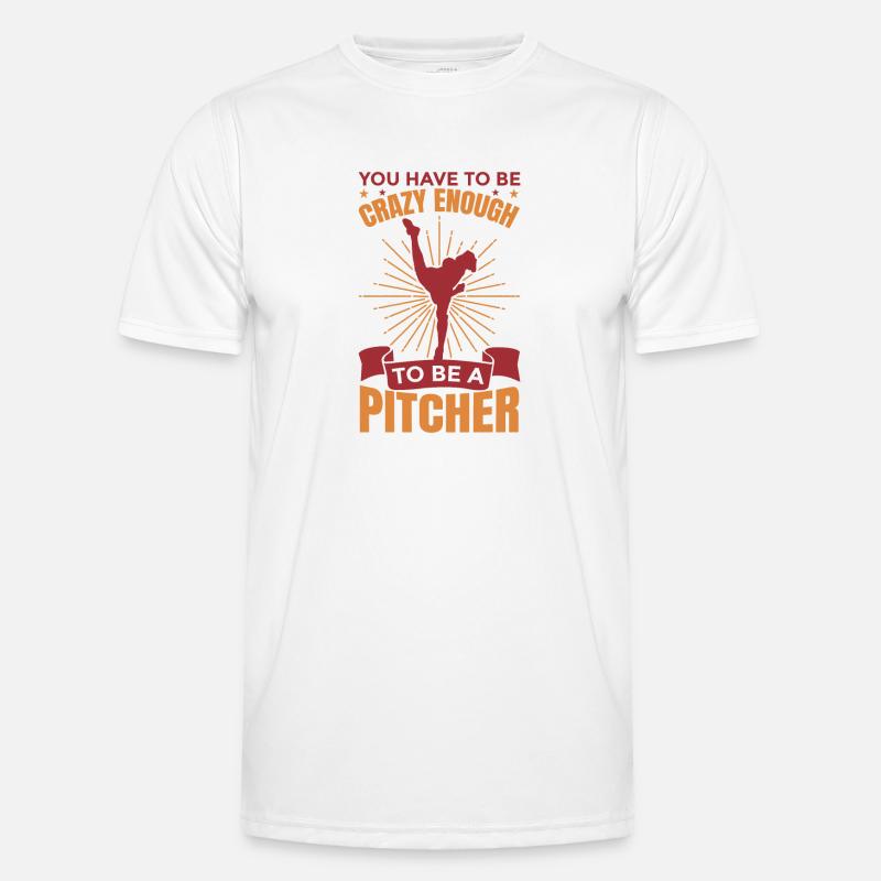 Pitcher Motivation Männer Funktions-T-Shirt