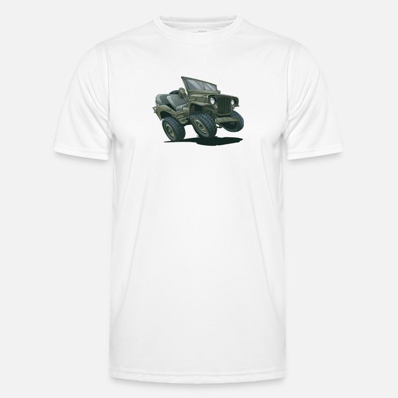 Willys MB Offroader 4x4 Millityr Oldtimer Us Army Men's Functional T-Shirt