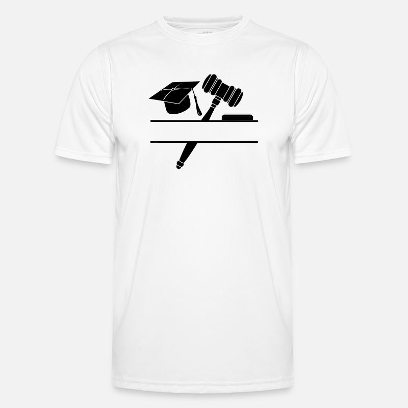 Monogram Richter Anwalt Männer Funktions-T-Shirt