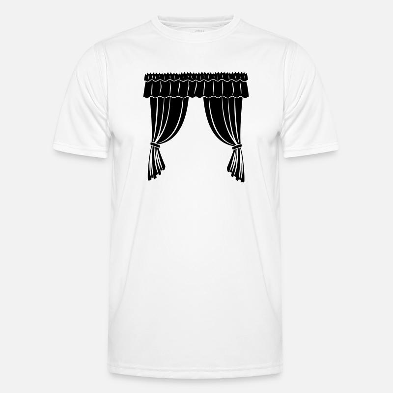 Vorhänge Theater oder Geschäft - Männer Funktions-T-Shirt - Weiß
