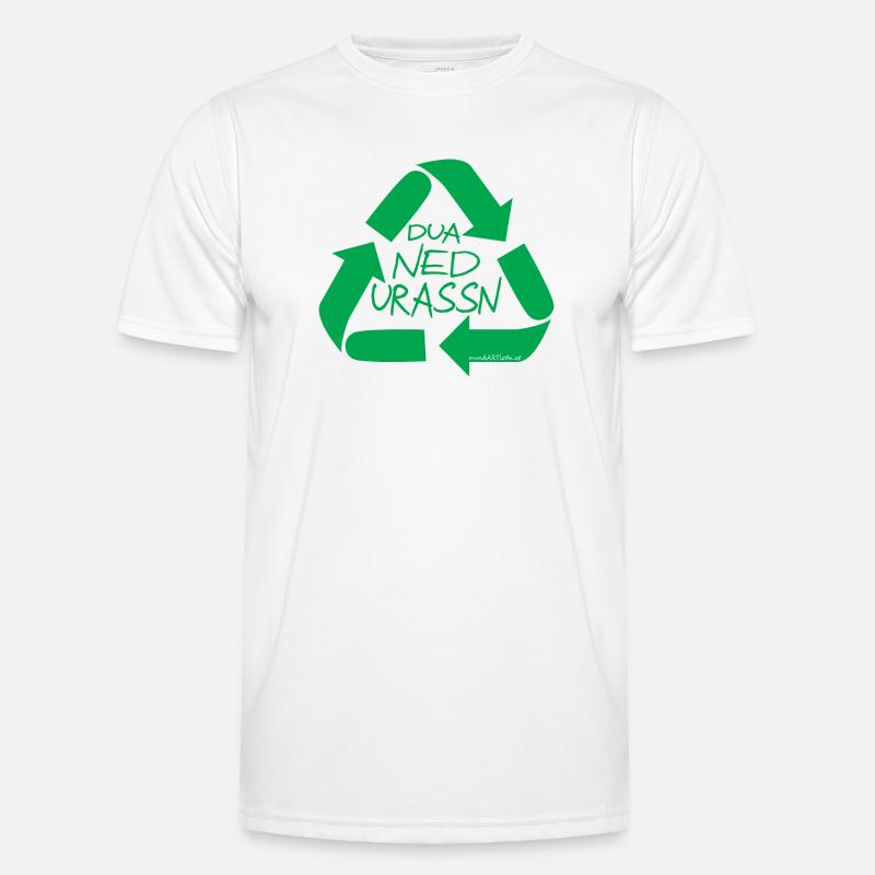 dua ned urassn-sei nicht verschwenderisch, Dialekt Männer Funktions-T-Shirt