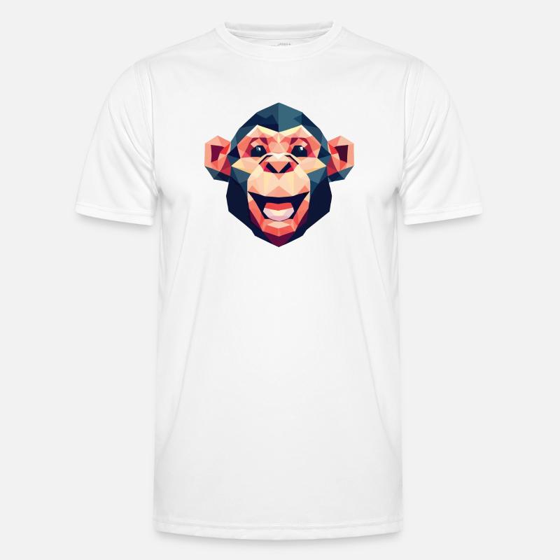 Polygon-Affe Männer Funktions-T-Shirt