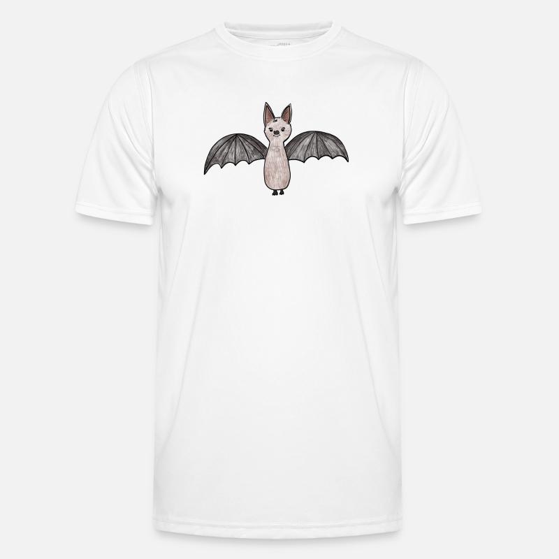 Fledermaus-Phantom Illustration Männer Funktions-T-Shirt