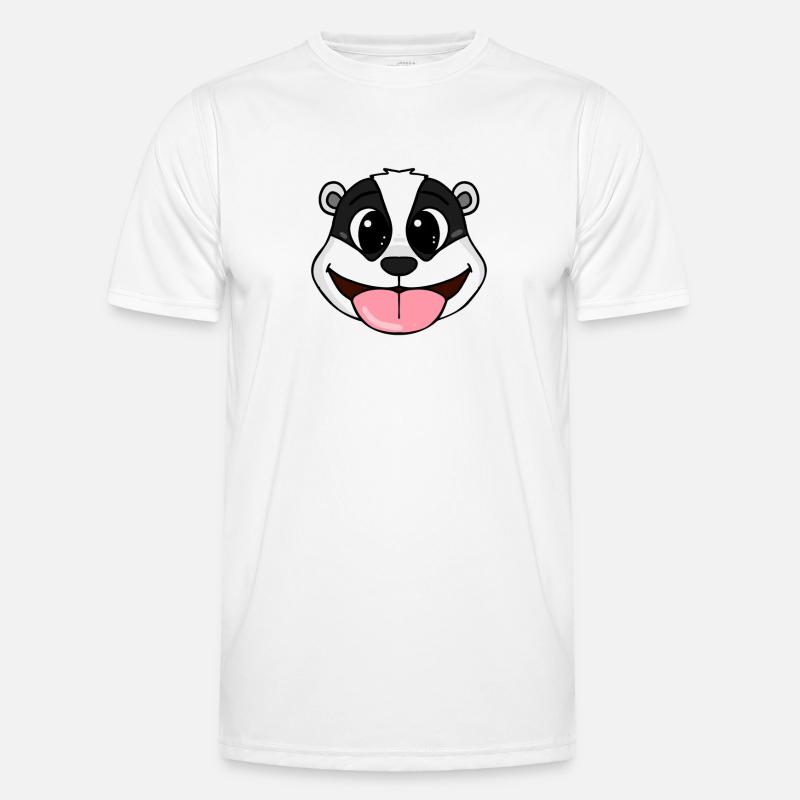 Badger head - Men's Functional T-Shirt - white