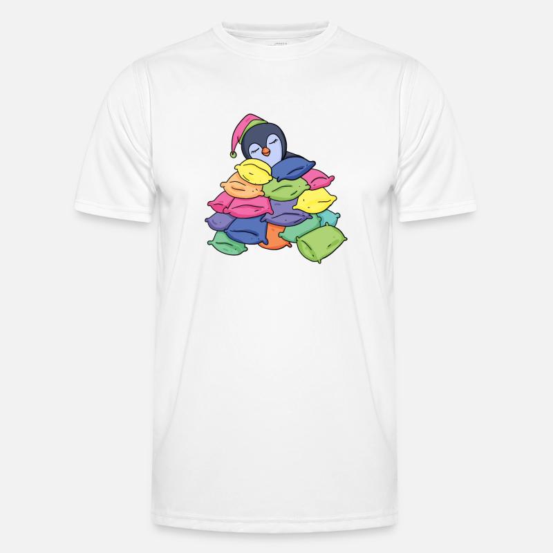 Sleeping Penguin - Men's Functional T-Shirt - white
