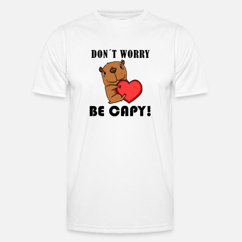 Capybara Capybara Gift - Men's Functional T-Shirt - white
