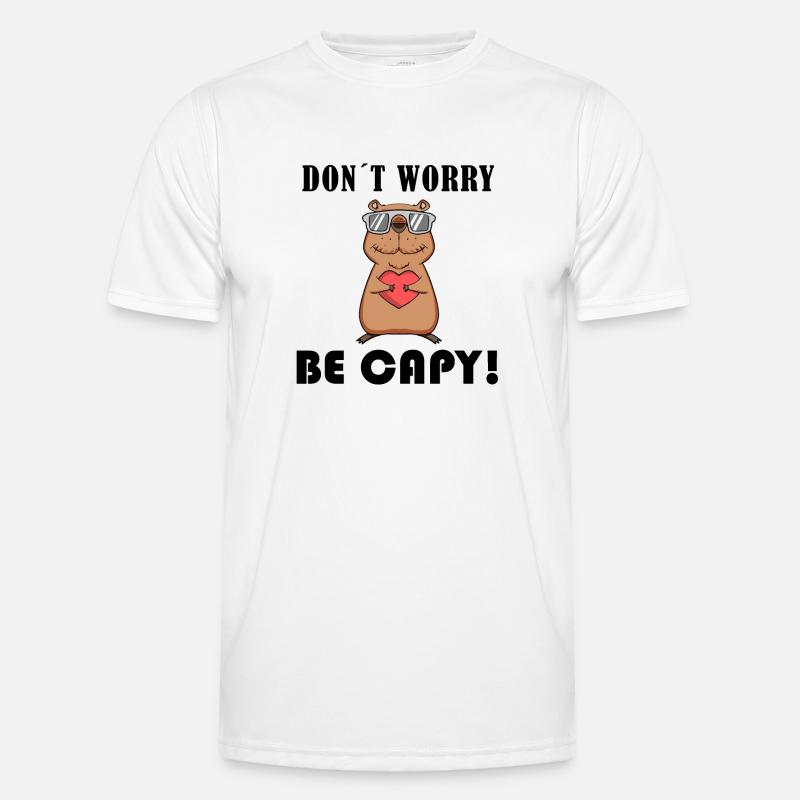 Capybara Capybara Gift - Men's Functional T-Shirt - white