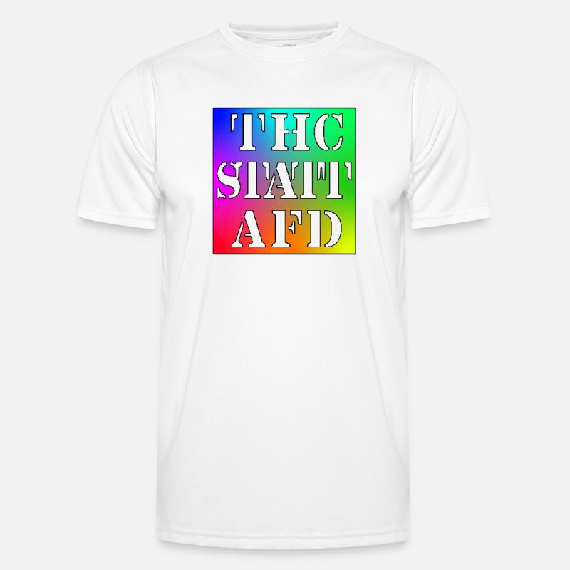 THC STATT AFD - Männer Funktions-T-Shirt - Weiß
