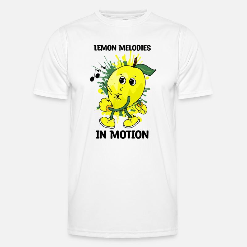 Pfeifende Zitrone Männer Funktions-T-Shirt