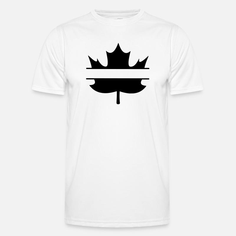 Maple leaf canada middle space veröffentlicht Männer Funktions-T-Shirt