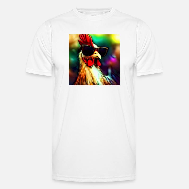 Fancy Chicken III Männer Funktions-T-Shirt