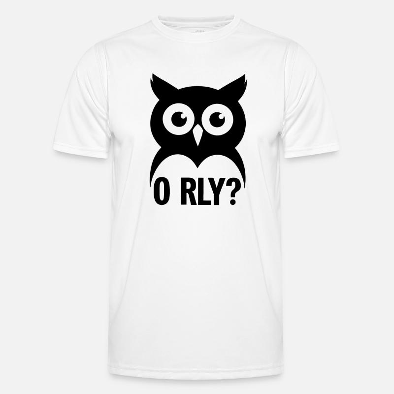 O RLY? Eule Männer Funktions-T-Shirt