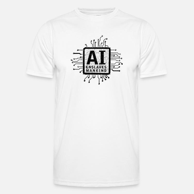 artificial intelligence black Männer Funktions-T-Shirt