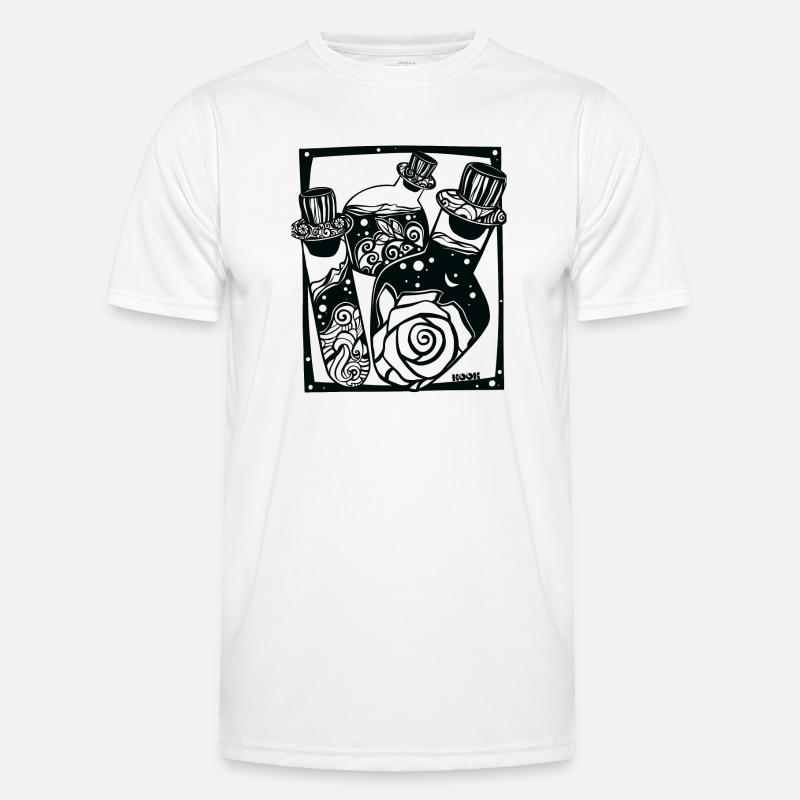 Floral magic potion bottle. Men's Functional T-Shirt