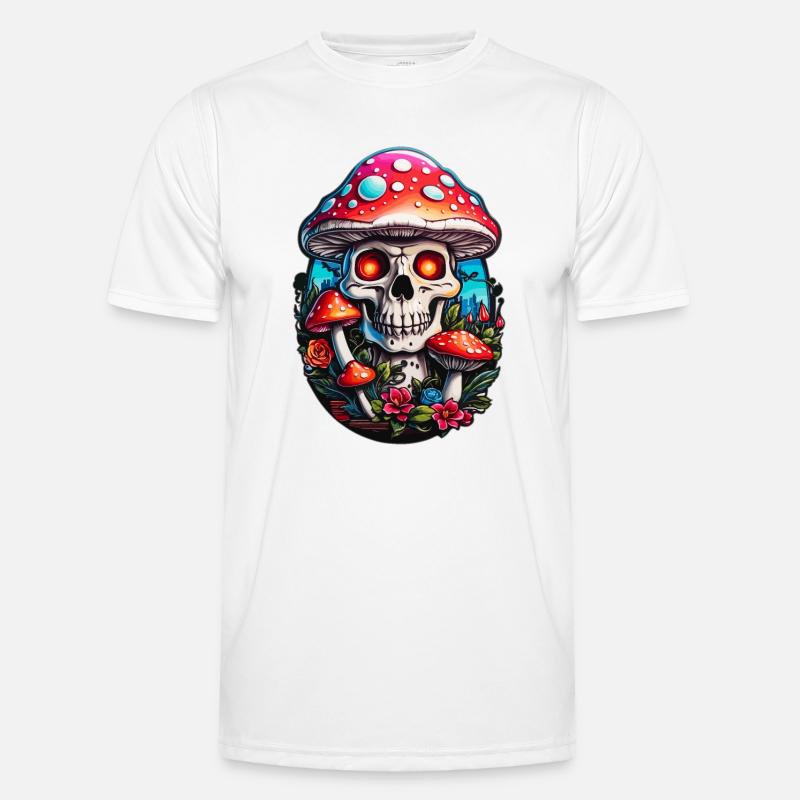 Skull Toadstool - Men's Functional T-Shirt - white