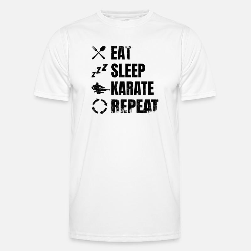 Karateka Routine Männer Funktions-T-Shirt
