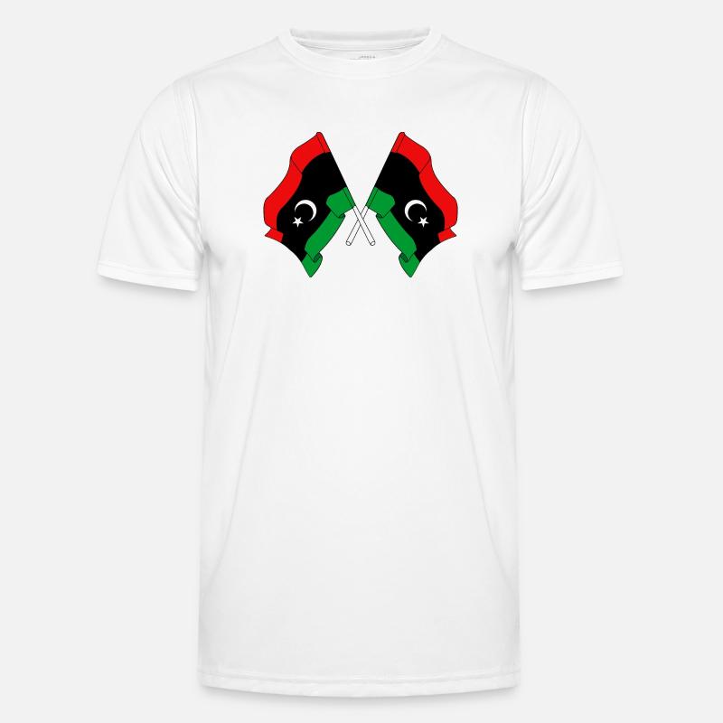 Two flags Libya Men's Functional T-Shirt
