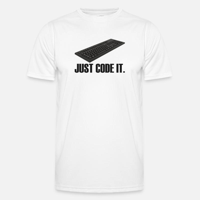Just Code it - Men's Functional T-Shirt - white