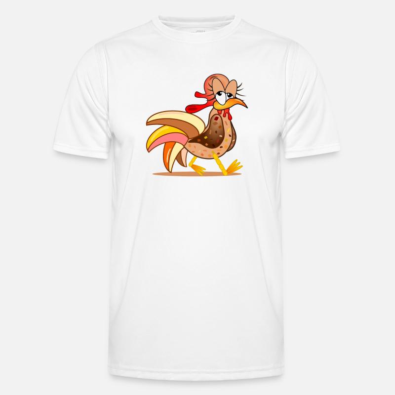 CHICKEN COOP CHICKENS COMIC Men's Functional T-Shirt