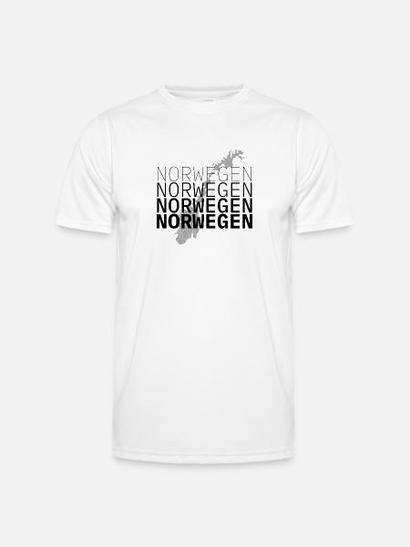 Zerklüftete Feder mit RW-Schriftzug - Männer Funktions-T-Shirt - Weiß