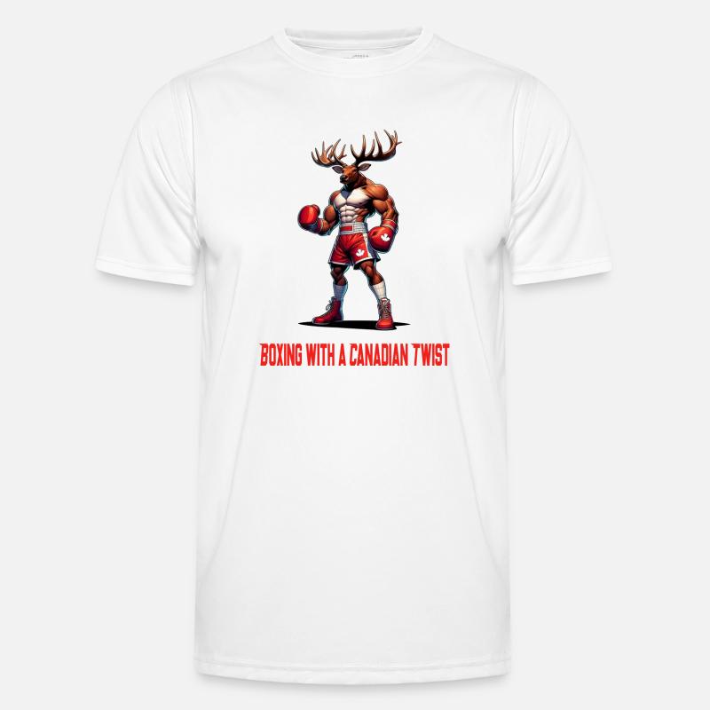Design de boîte à wapitis du Canada T-shirt sport Homme