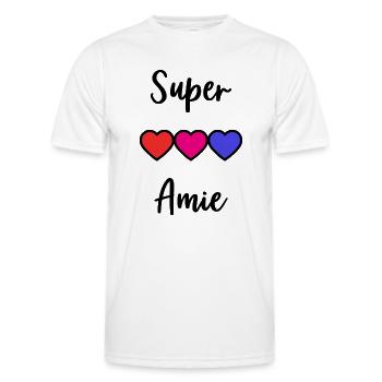 GROSSARTIGER FREUND - Männer Funktions-T-Shirt - Weiß - Vorne - AI Model Male 178 dark (178cm)